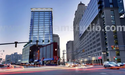 night view design commercial building design ideas 3D architectural Animation Studio rendering1