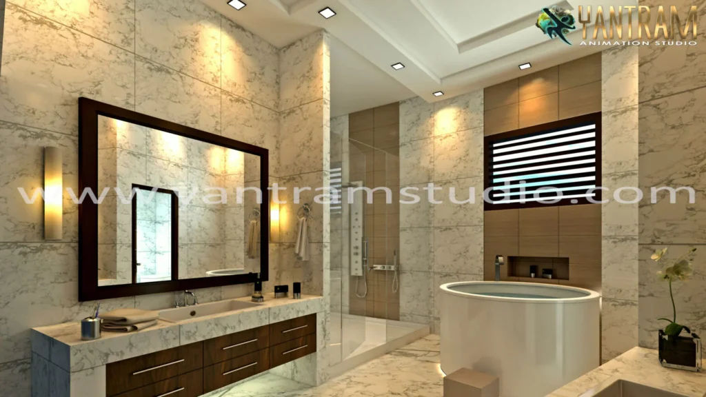 Bathroom Brilliance Explore Stunning Spaces with Architectural Rendering Companies' Exclusive Tours India