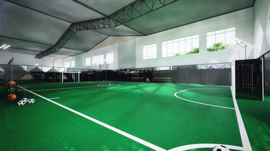 Game On Elevating Basketball Playground Design with 3D Interior Modeling Companies Ghaziabad India
