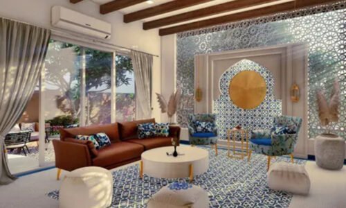 Hote resort Living room home villa house 3D Interio Rendering studio services company design firms designers view Idea india (1)
