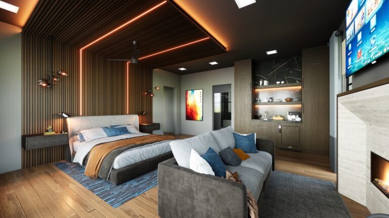 architectural rendering modern studio visualization animation services design Idea company companies firms agency interior bedroom classic Kolkata West Bengal