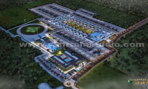 Unlocking Skies Aerial Perspectives Captured by Our 3D Architectural Rendering Studio india