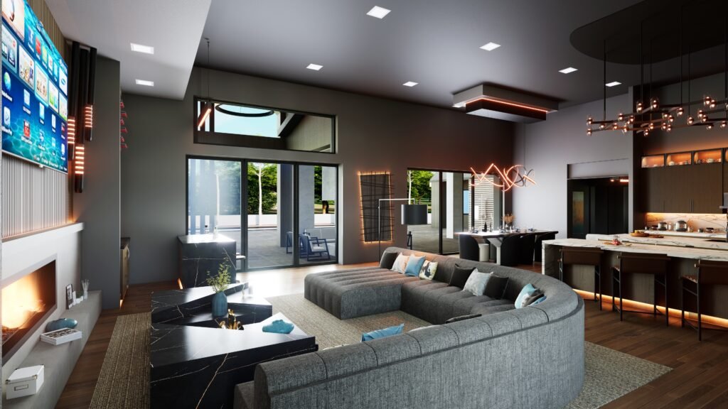 design Idea 3D designers Interior view designers Modern home bungalow villa apartment house hotel resort living area dining window view Mumbai Maharashtra