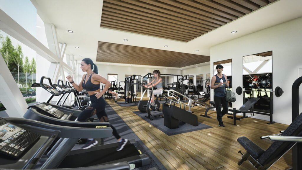 gym workout area designers firms agency 3d interior design rendering services Vadodara India