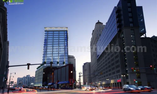 night view design commercial building design ideas india
