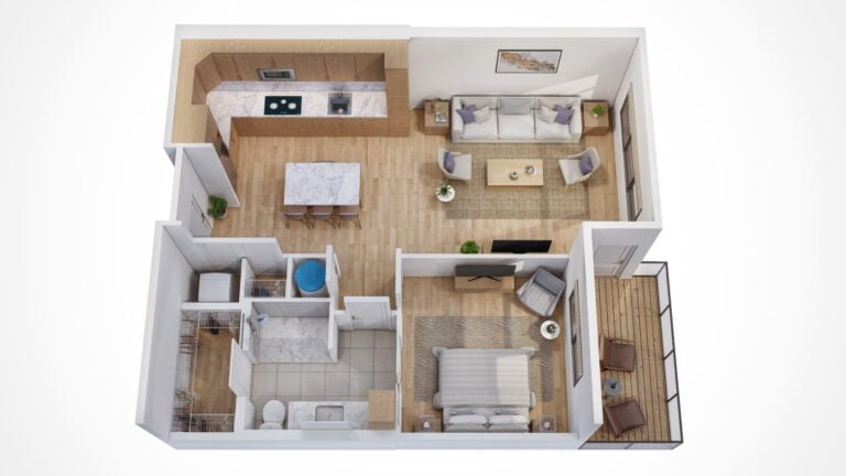 rendering studio services design Idea company companies firms designers agency modelling home floorplan 3D 1bedroom livingroom 1000sqft architectural