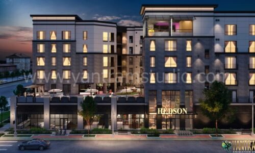 3D Architectural Rendering Companies Exterior Design Rendering 1024x576