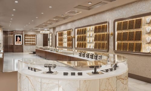 Brilliance in Design 3D Interior Rendering Studio Transforms Jewellery Shop Experience Coimbatore