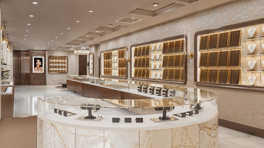 Brilliance in Design 3D Interior Rendering Studio Transforms Jewellery Shop Experience Coimbatore