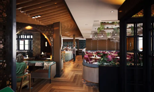 rendering studio services design Idea company companies firms agency visulization animation restaurant interior recption area architectural waiting loby india