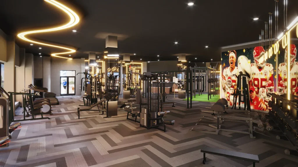 Fitness Fusion Bringing Gyms to Life through 3D Interior Rendering