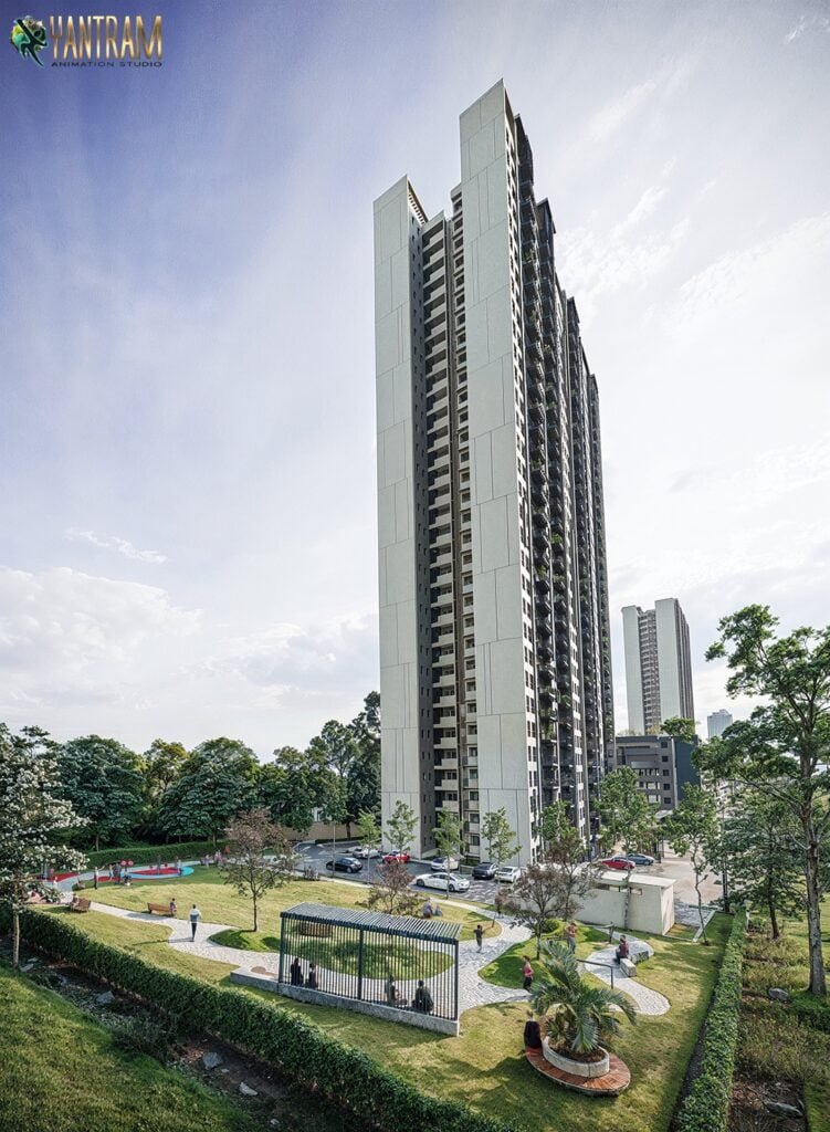 Perspectives Unveiled Architectural Rendering Companies Spotlighting Building side Views