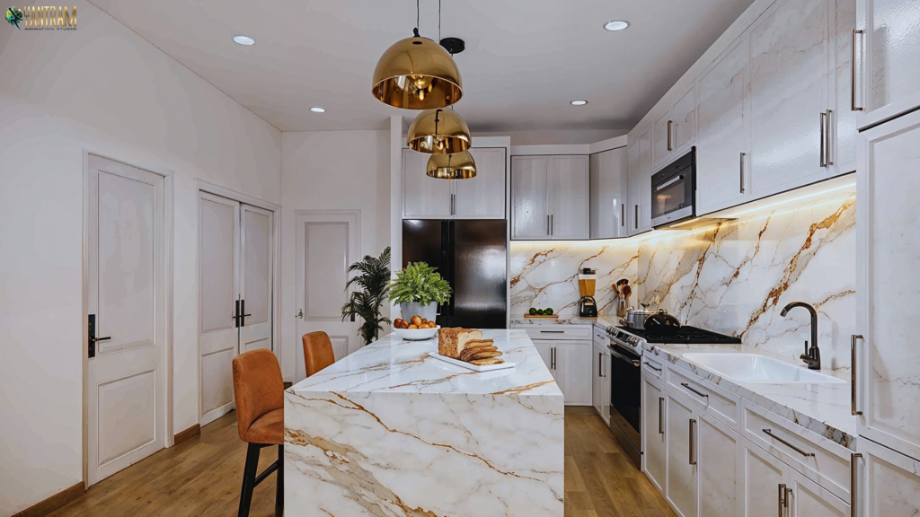 Designing the Heart of Your Home 3D Architectural Visualization for Interior Kitchen Design in india