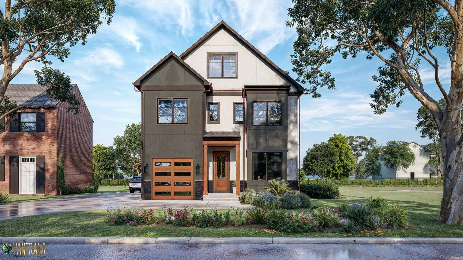 Transformative House Exteriors The Role of Architectural Rendering Companies in Modern Design