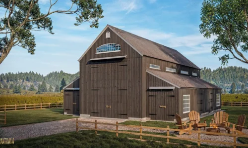 architectural rendering animation Barnhouse exterior The Barn Yard visualization 3D modelling companies firms design services agency firms 4 scaled.jpeg
